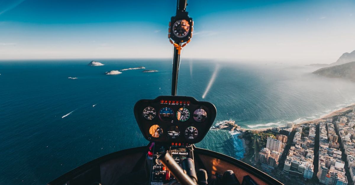 Helikoptertur over vandet